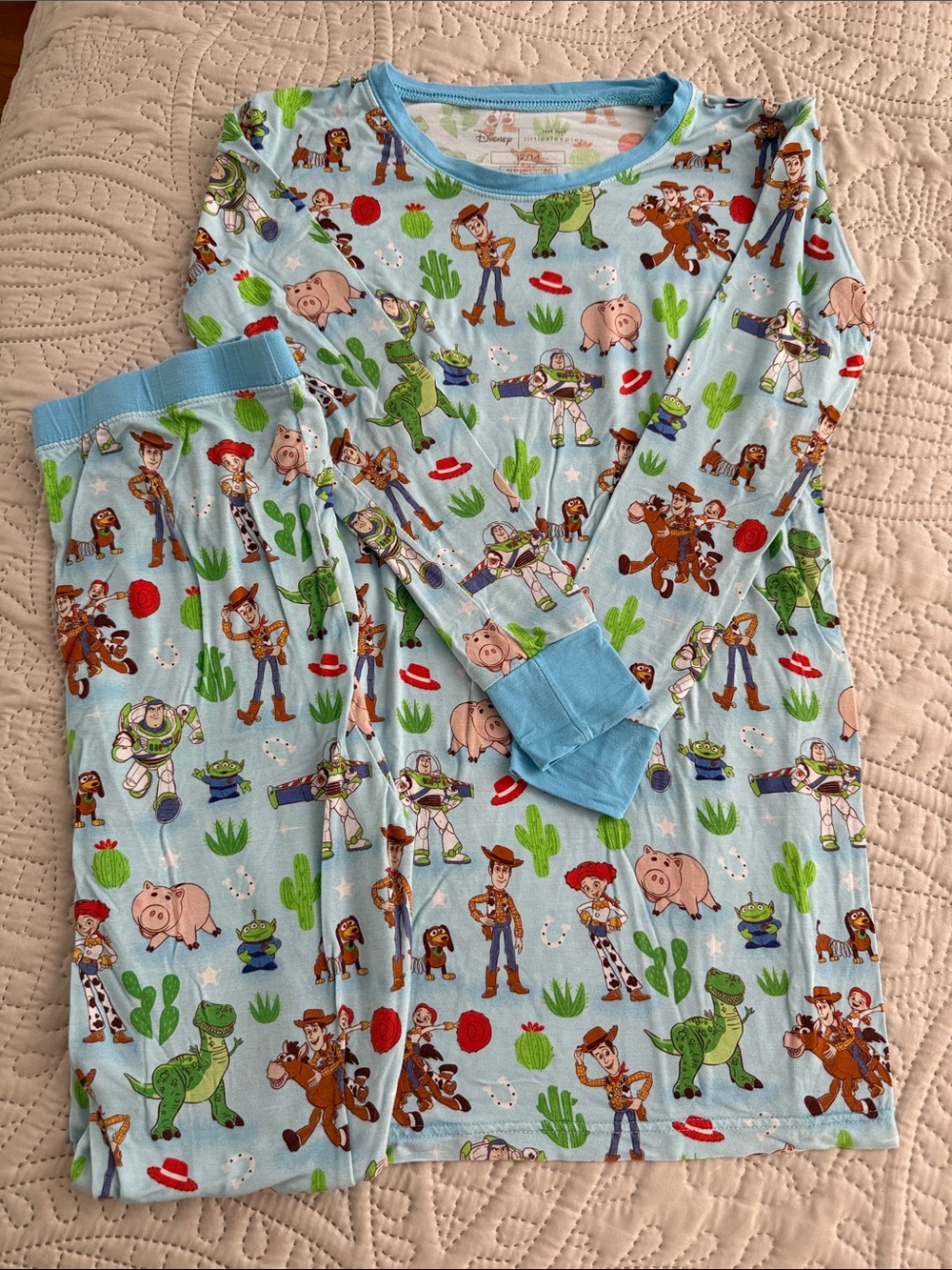 Little Sleepies Light Blue Toy Story Character Pajama Set
